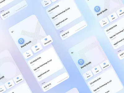 Contact2 app bg card color design hexagons icon illustration logo message mobile phone red shapes squares triangles ui ux video x