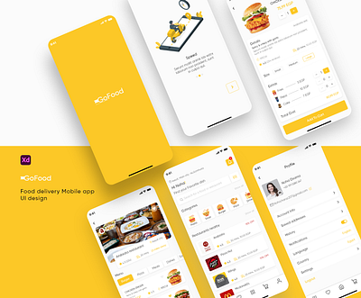 Food delivery app ui design app design ui ux