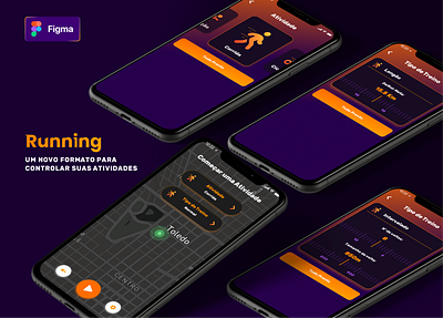 Running App figma healthcare mobile app mobile app design runner runners running running app ui design