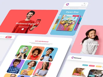 Richmond ELT design education website kids richmond ui website website design