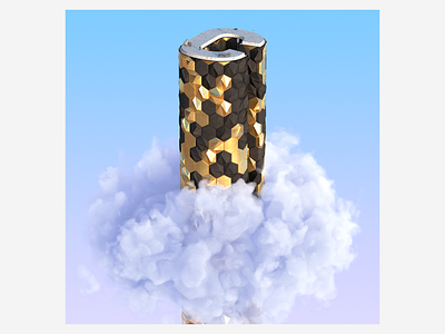 C 3d abstract architecture art building cloud design digitalart houdini illustraion letter redshift3d sky skyscraper