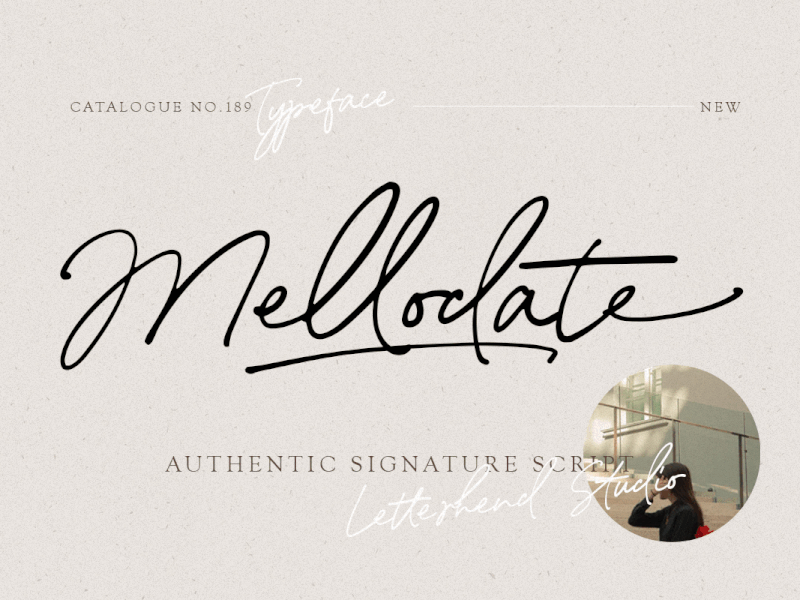 Mellodate - Signature Script beautifull font freebies pretty font