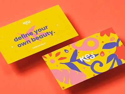 Kea Beauty Business Card brand design brand identity design branding business card design illustration logo logo design minimal print design vector