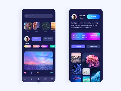 Stock Image App UIX application design designer india interface lalit promo screen startup stock image ui ux ui ui designer ux web