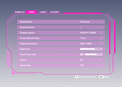 Daily UI #007 daily ui challenge daily ui challenge 7 dailyui design settings ui