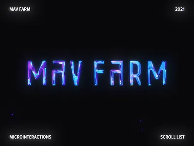 Mav Farm Microinteraction Concepts | Scroll List aftereffects animation app branding concept design digital hover interface mavfarm microinteraction motion motion graphics scroll selection shopping sneaker ui uianimation