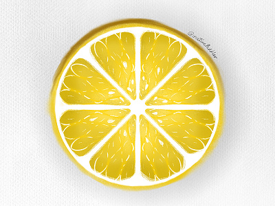 Lemon creativepeddler design digital art dribbble illustration ipad juicy lemon lemonade lemons lime minimal procreate sour vector vegetable yellow