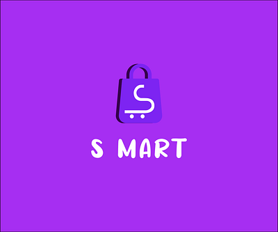 S MART SHOOPING LOGO DESIGN branding flat icon lettermark logo minimal s letter logo s logo s logo mark