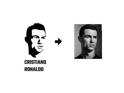 CRISTIANO LOGO REFERENCE design draw illustration logo vector