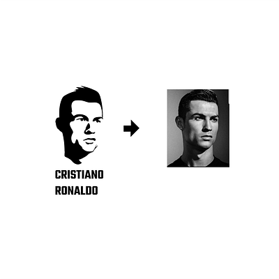 CRISTIANO LOGO REFERENCE design draw illustration logo vector