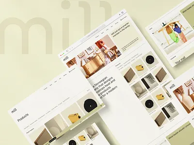 Mills Norway - UI branding graphic design ui ux
