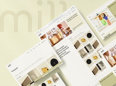 Mills Norway - UI branding graphic design ui ux