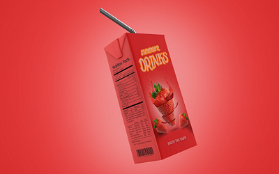 Juice Label packaging design frutika juice label design label designer label mockup packaging packaging design photoshop soft drink stobare template