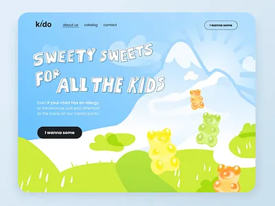 Illustration | Kido 2d 2d illustration animated animation children design desire agency graphic design gummy bear home page illustration kids landing landing page motion motion design motion graphics sugar free sweets