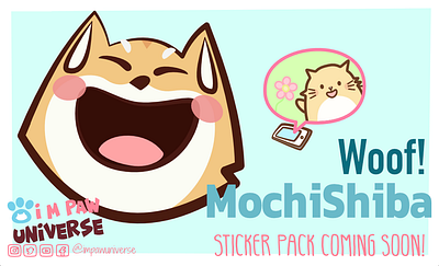 Mochishiba app store cartoon cartoon character cartoon illustration cat character design comic comic art cute art digital art digital illustration dog dog illustration funny character illustration ios iphone app pets sticker sticker design