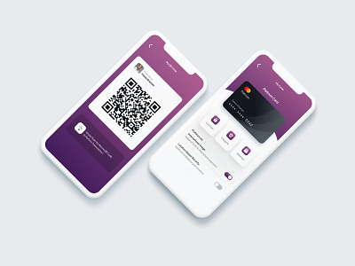 Credit Card Handling App | Mobile Banking | Fintech App app bank app banking card design credit card design fintech app gradient minimal ui