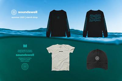 SoundSwell Merch Release 2021 apparel design apparel mockup clothing design design illustration