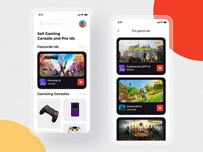 Game Shop App Ui Design. app concept game game design home screen ios minimal app mobile ui mobileappdesign modern app typography ui ux