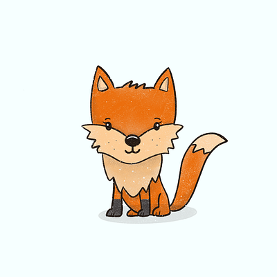 Fox animal creative cute design fox fox illustration illustration