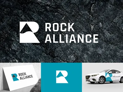 Logo design for Rock Alliance alliance logo clean logo logo design logo design branding logo designer logo icon logo symbol logodesign logodesigner responsive logo rock alliance rock logo symbol unique logo