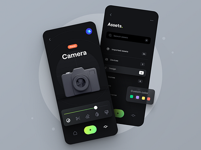 Bento Matte - Mobile App 2d illustration 3d app clean dark app dark mode dark theme editor glassmorphism illustration minimal nav bar photo editor typography ui ui design user interface ux ux design web design