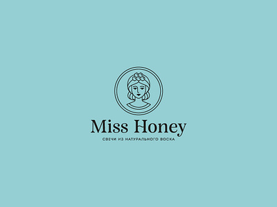 Miss Honey beeswax brand brand design brand identity branding branding design candle candle logo candle packaging candles design girl logo honey logo logo logodesign logotype mark stationery typography vector