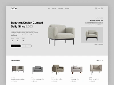 DECO - furniture animation application business community company customer customization design designers developers development digitalization furniture it minimalism outsourcing platform software solution startup