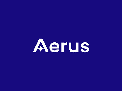 Aerus branding clean design developer graphic design icon logo minimal modern simple sky star symbol tech ui web3