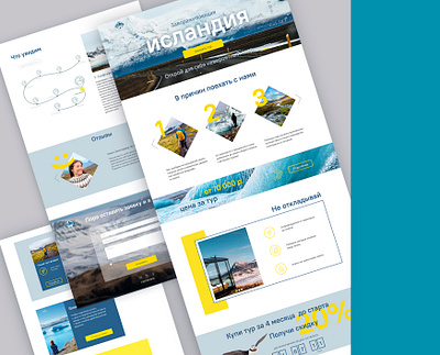 Landing for original travel tour design ui ux webdesign website