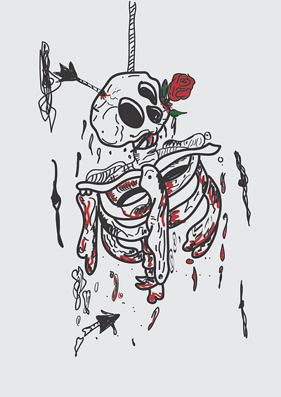 beri judul sendiri adobe illustrator design icon illustration illustration art ilustration design ilustrator logo rose tengkorak vector