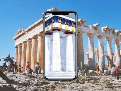 Parthenon AR App augmented reality ui ux