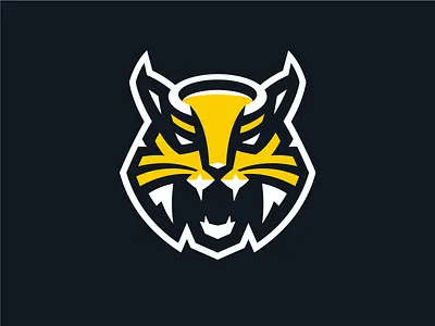 HC Severstal cat hockey hockey logo khl lynx mascot q10 sport sports sports branding sports design sports identity sports logo wildcat