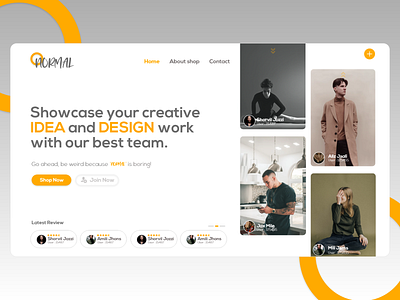 Normal - Online showcase for Idea and Design adobe xd adobexd app attractive clean concept creative graphic design idea illustration logo shopping typography ui uiux website