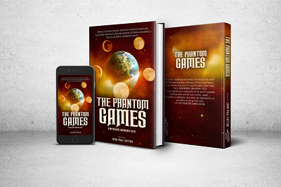 The Phantom Games 3d book cover book art book cover book cover design book design books brand brand identity branding design ebook cover ebook cover design illustration kindlecover logo logotype