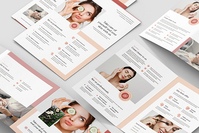 Beauty Studio – Brochures and Flyers Print Templates beautiful beauty beauty salon brochure flyer indesign template massage photoshop template print design rollup spa studio