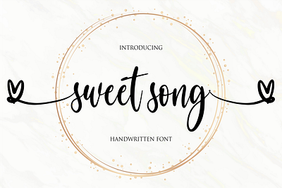 sweet song branding design font icon illustration illustrator lettering logo minimal typography vector