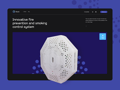 Stock - Product Landing Page branding control created design fire landing page logo project safety start up stock system ui ukraine uxui webdesign website