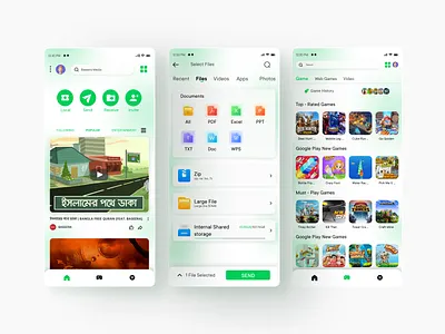 Share It App Ui Design - Home Screen Design mobile app mobile ui productdesign share it app share it app ui design ui