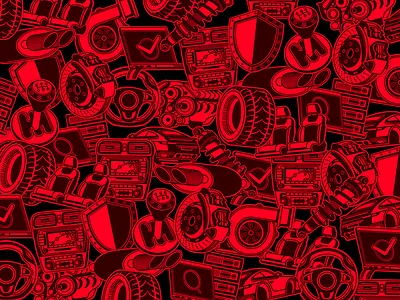 Onescan stickers 2d art branding car car check check design graphic design illustration inspection red scan spares stickers transmission ui vehicle vehicle inspection wheel