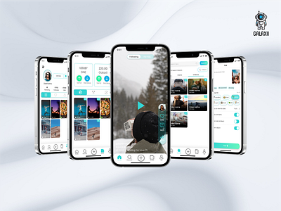 Galaxii Mobile Application app branding design graphic design illustration logo typography ui ux vector