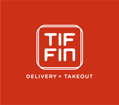 TIFFIN Logo food food delivery logo service tiffin