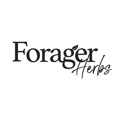 Forager Herbs Logo brand design brand identity branding fitness health and wellness healthy logo design tea wellness