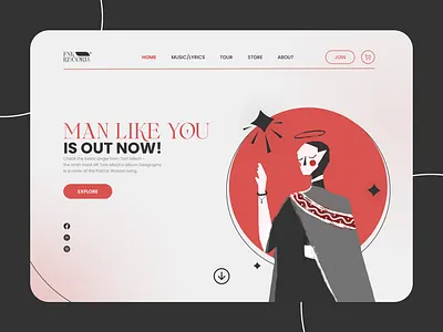 FNK Record® - Landing Page app design illustration music record studio ui ui design uiux user interface design userinterface ux ux design webdesign website website design