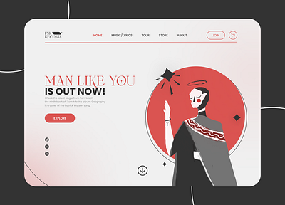 FNK Record® - Landing Page app design illustration music record studio ui ui design uiux user interface design userinterface ux ux design webdesign website website design