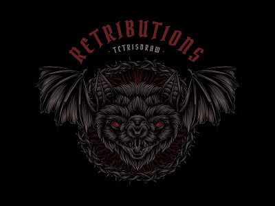 Bat ( Design for sale ) apparell artworkforsale band merch bat clothing illustration merchandise tshirt tshirt design