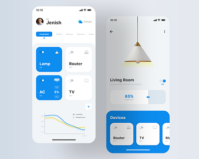 Home Automation App UI app ui automation app branding design graphic design minimal ui ui design ui designer ui designers uidesign uiux