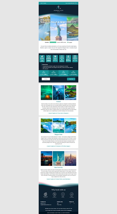 affordableluxurytravel co uk NewsLetter 2 design email design email marketing email template minimal newsletter typography ui design