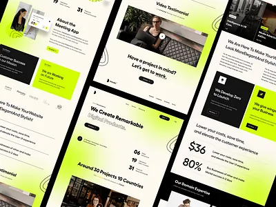 Web Layout agency website feature header header design landing page landing page ui mobile ui product design responsive responsive website saas website services typography ui ui ux user experience user interface ux website website concept