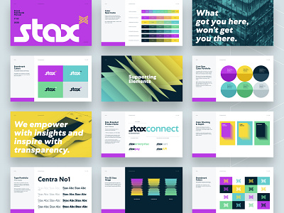 Stax Rebrand - Brand Standards Manual brand bible brand design brand guidelines brand identity brand standards branding design finance fintech graphic design identity design logo type typogaphy