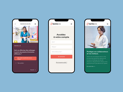 Tamia - Mobile Experience app design brand branding clean design health identity identity design layout logo mobile design mobile ui ui ux